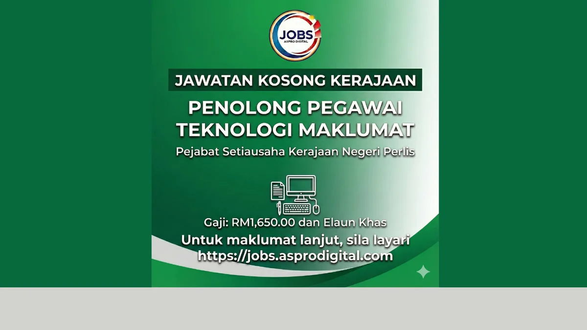 Penolong Pegawai Teknologi Maklumat di Perlis